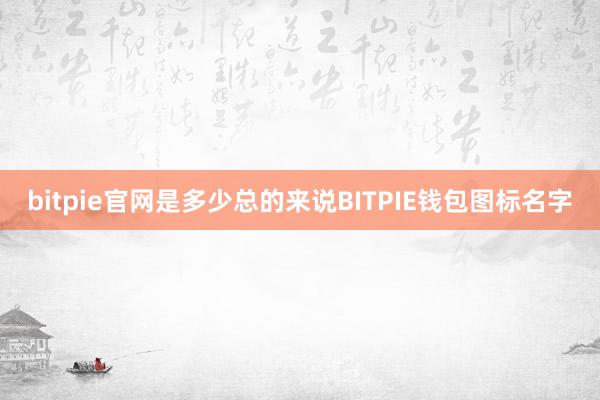 bitpie官网是多少总的来说BITPIE钱包图标名字