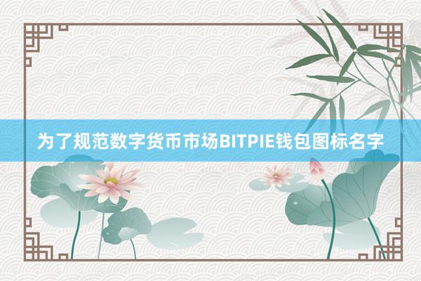 为了规范数字货币市场BITPIE钱包图标名字