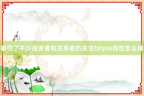 吸引了不少投资者和交易者的关注bitpie钱包怎么样