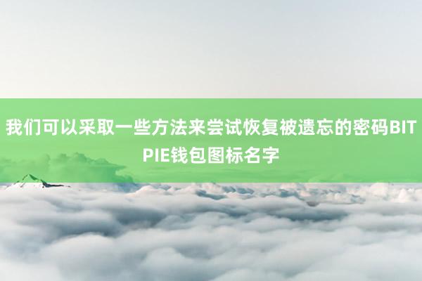 我们可以采取一些方法来尝试恢复被遗忘的密码BITPIE钱包图标名字