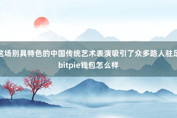 这场别具特色的中国传统艺术表演吸引了众多路人驻足bitpie钱包怎么样