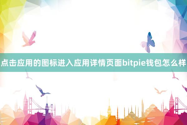 点击应用的图标进入应用详情页面bitpie钱包怎么样