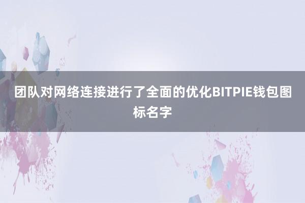 团队对网络连接进行了全面的优化BITPIE钱包图标名字