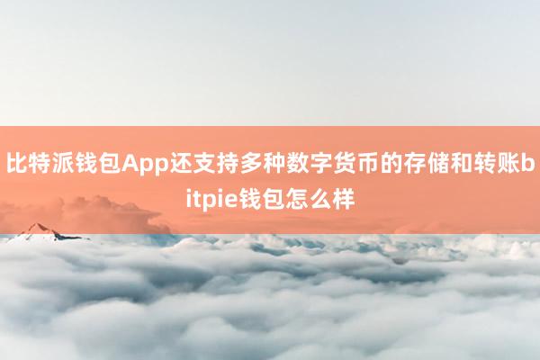 比特派钱包App还支持多种数字货币的存储和转账bitpie钱包怎么样