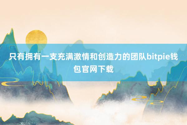 只有拥有一支充满激情和创造力的团队bitpie钱包官网下载