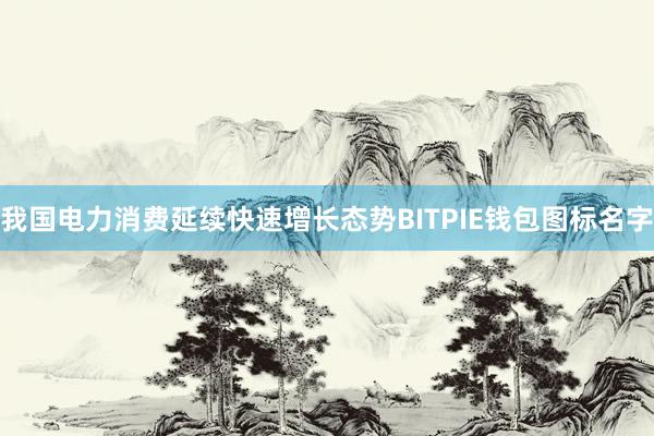 我国电力消费延续快速增长态势BITPIE钱包图标名字