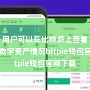 用户可以在比特派上查看自己的数字资产情况bitpie钱包官网下载