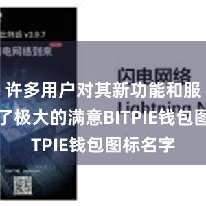 许多用户对其新功能和服务表示了极大的满意BITPIE钱包图标名字