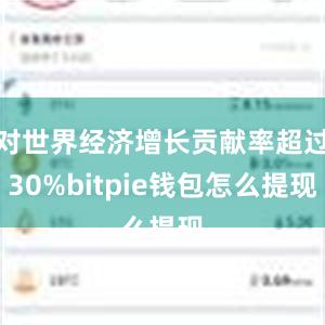 对世界经济增长贡献率超过30%bitpie钱包怎么提现