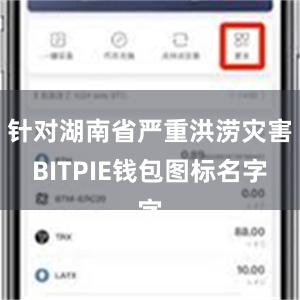 针对湖南省严重洪涝灾害BITPIE钱包图标名字